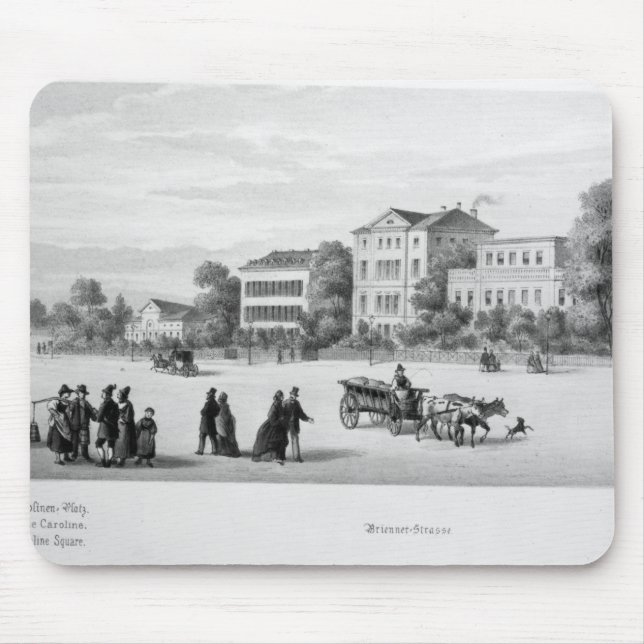 View of Munich, 1869 Mouse Mat (Front)