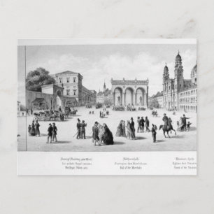 View of Munich, 1869 Postcard