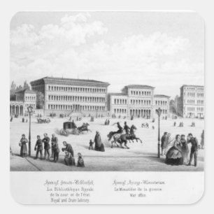 View of Munich, 1869 Square Sticker
