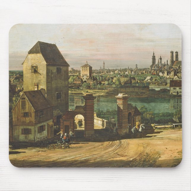 View of Munich, c. 1761 (oil on canvas) Mouse Mat (Front)