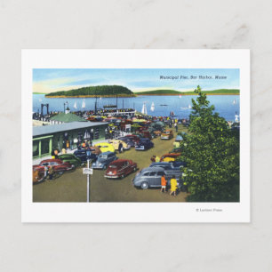 View of Municipal Pier Postcard