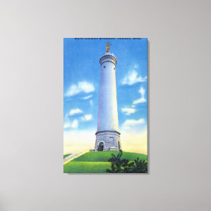 View of Myles Standish Monument Canvas Print