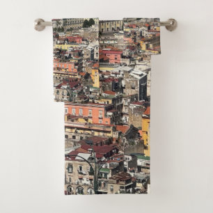 View of Naples, Italy  Bath Towel Set
