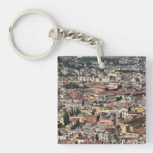 View of Naples, Italy  Key Ring