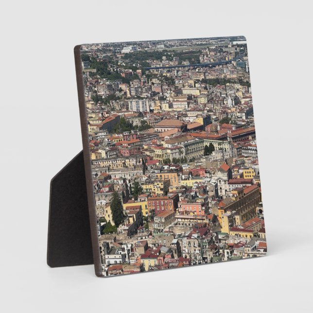View of Naples, Italy  Plaque (Front)
