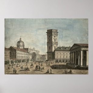 View of Nevsky Prospekt, St. Petersburg, 1810 Poster
