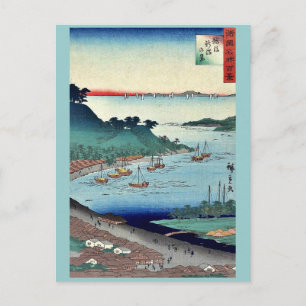 View of Niigata by Utagawa,Hiroshige Postcard