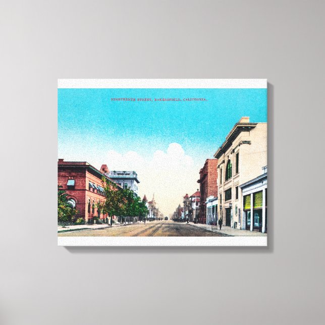 View of Nineteenth StreetBakersfield, CA Canvas Print (Front)