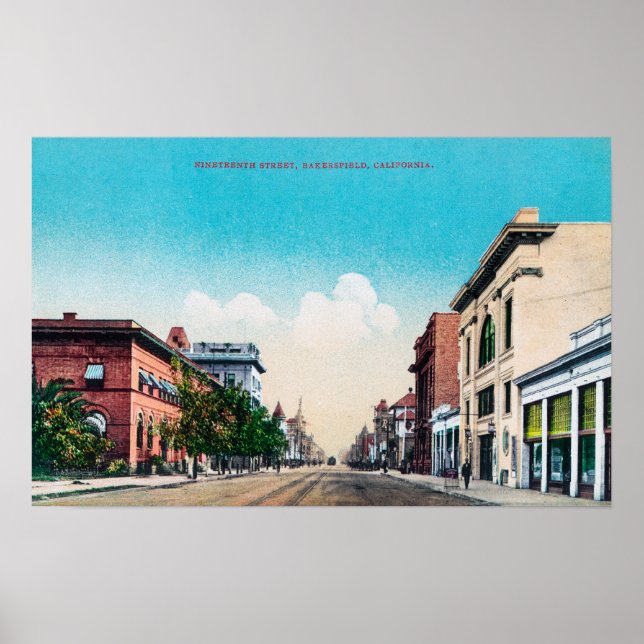 View of Nineteenth StreetBakersfield, CA Poster (Front)