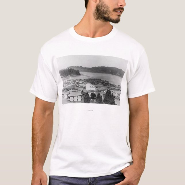View of North Bend, Oregon Photograph T-Shirt (Front)