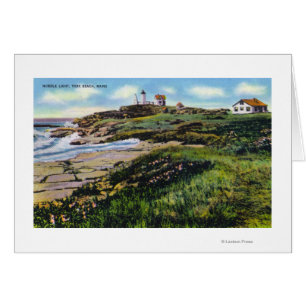 View of Nubble Lighthouse from York Beach
