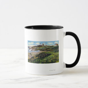 View of Nubble Lighthouse from York Beach Mug