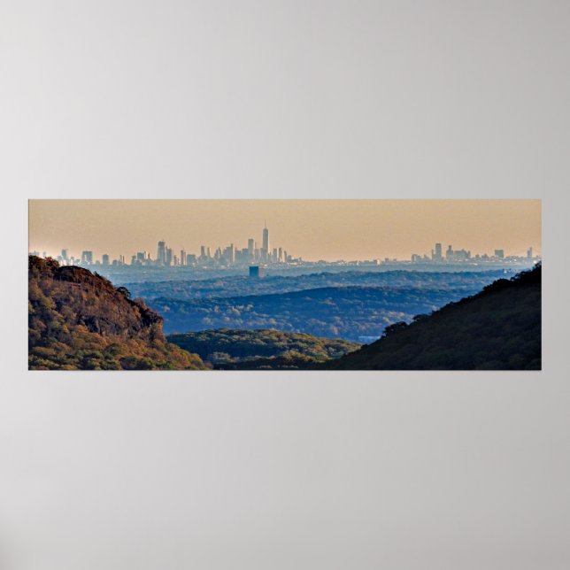 View of NYC from Perkins Memorial Drive Poster (Front)