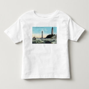 View of Old and New LighthouseCape Henry, VA Toddler T-Shirt