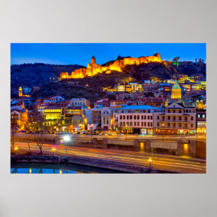 View of old Tbilisi Poster