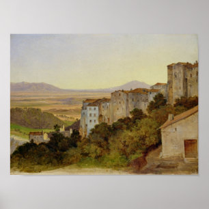 View of Olevano, 1821-24 Poster