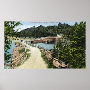View of Orr's Island Bridge Poster