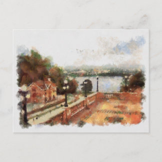 View of Ottawa Locks from Chateau Laurier Postcard