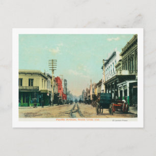 View of Pacific AvenueSanta Cruz, CA Postcard