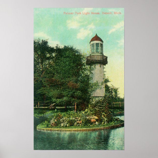 View of Palmer Park LighthouseDetroit, MI Poster (Front)