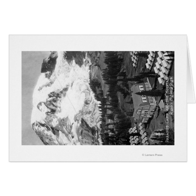 View of Paradise Camp and Mt Rainier (Front Horizontal)