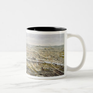 View of Paris from Bois de Boulogne Two-Tone Coffee Mug