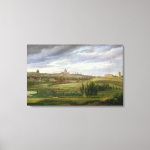 View of Paris from Butte aux Cailles, Gentilly Canvas Print