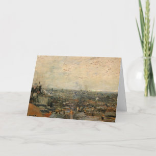 View of Paris from Montmartre by Vincent van Gogh Card
