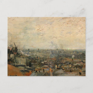 View of Paris from Montmartre by Vincent van Gogh Postcard