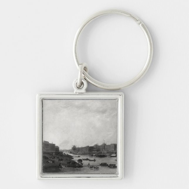 View of Paris from the Pont-Neuf, c.1800 Key Ring (Front)