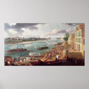 View of Paris from the Quai de la Rapee Poster