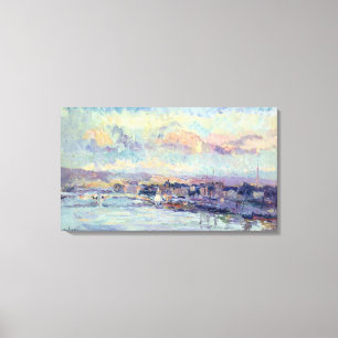 View of Paris (oil on canvas) Canvas Print