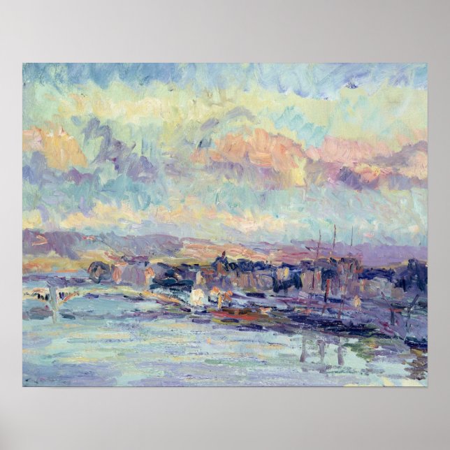 View of Paris (oil on canvas) Poster (Front)