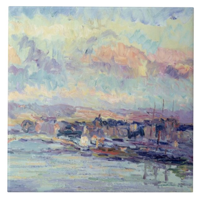 View of Paris (oil on canvas) Tile (Front)