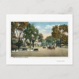 View of Park and Fairfield Avenues Postcard