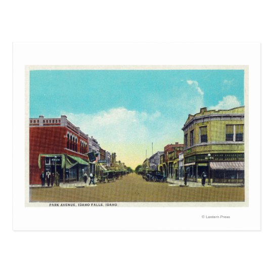 View of Park Avenue Idaho Falls, ID Postcard