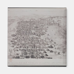 View of part of the town of Timbuktu from a hill Magnet