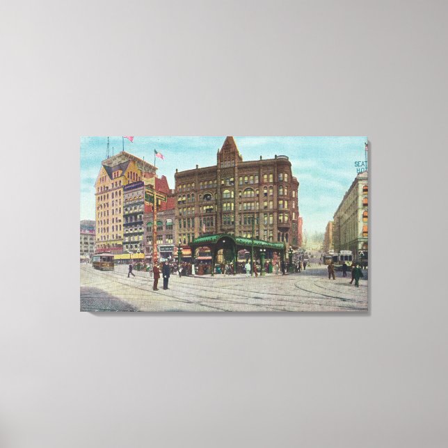 View of Pergola in Pioneer Square Canvas Print (Front)