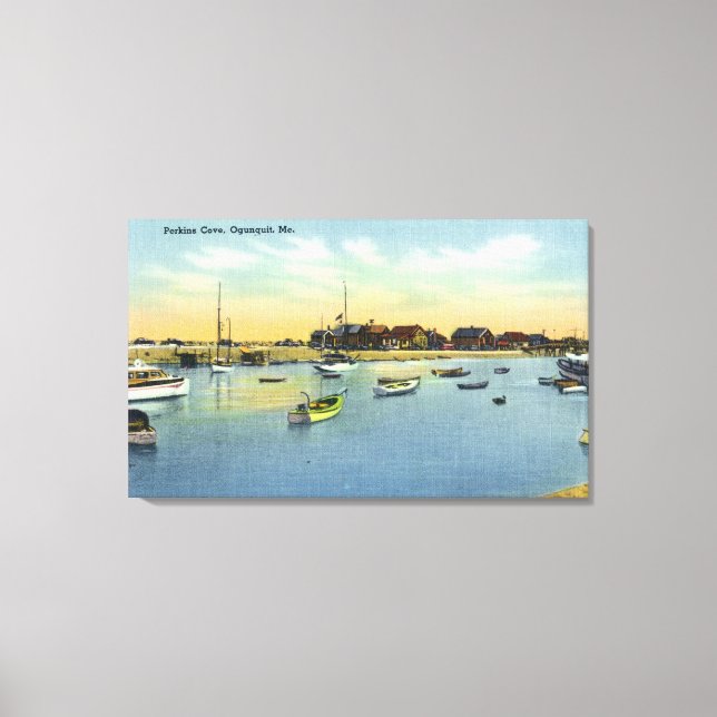 View of Perkins Cove Canvas Print (Front)