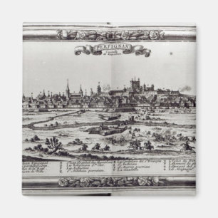 View of Perpignan, southern France, c.1645 Magnet