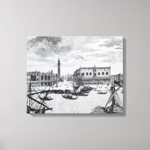View of Piazza San Marco from the Bacino, Venice Canvas Print