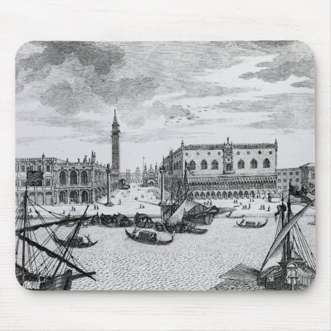 View of Piazza San Marco from the Bacino, Venice Mouse Mat (Front)