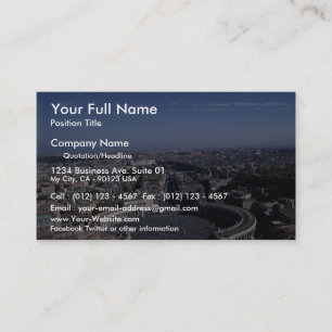 View of Piazza San Pietro from St. Peter's Basilic Business Card