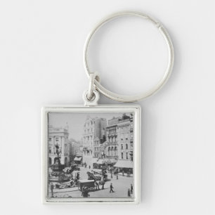 View of Piccadilly Circus, c. 1900 Key Ring