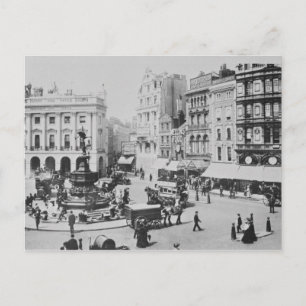 View of Piccadilly Circus, c. 1900 Postcard