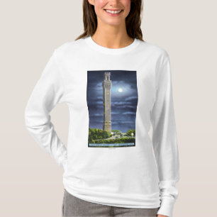 View of Pilgrim Memorial at Night T-Shirt