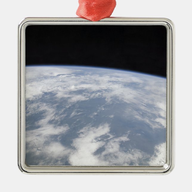 View of planet Earth from space Metal Tree Decoration (Front)