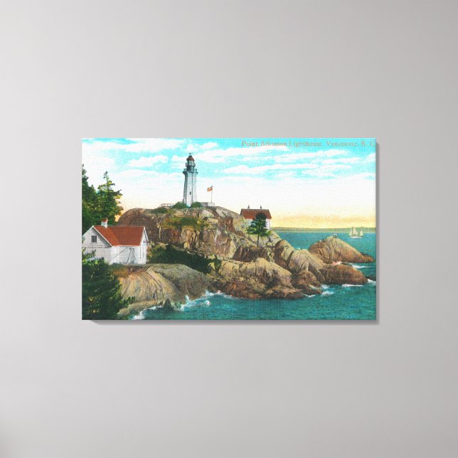 View of Point Atkinson Lighthouse Canvas Print (Front)