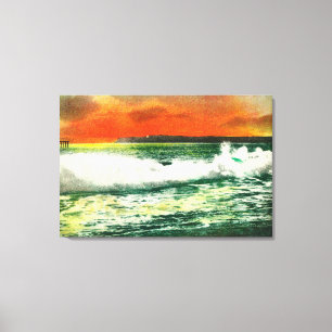 View of Point Loma at SunsetCoronado, CA Canvas Print