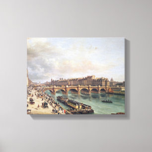View of Pont Neuf, 1832 Canvas Print